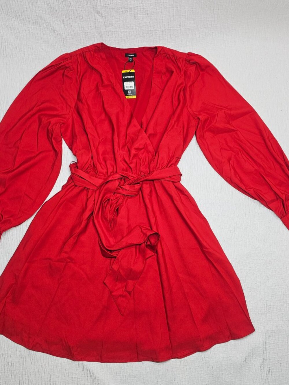 Express Women's Long Sleeve Wrap Dress Size M - Picture 6 of 8